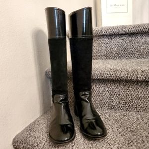 BCBG MAXAZRIA leather and suede riding boots. Gorgeous. In great condition.